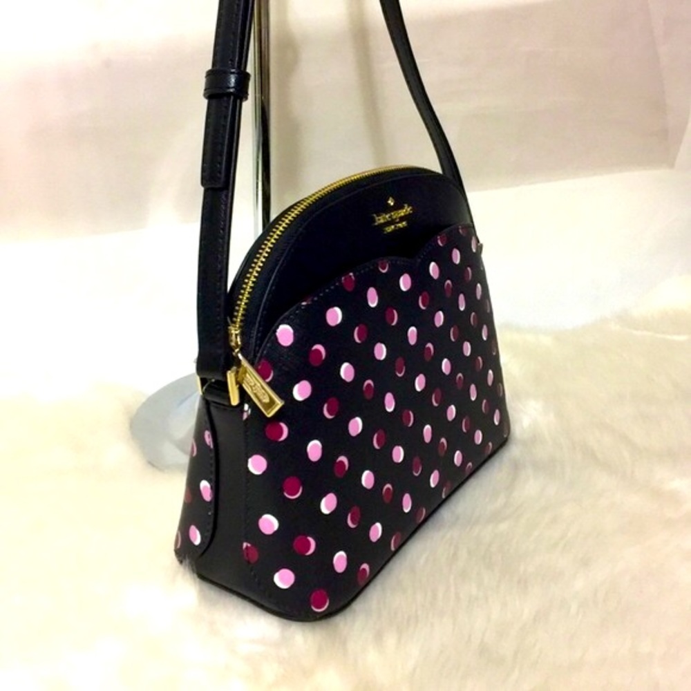 NWT Kate Spade Black Payton Dome Crossbody Bag - Picture 7 of 13
